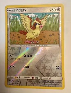 Reverse Holo Pidgey 121/181 Common SM - Team Up Pokemon - Image 1