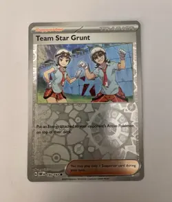 Team Star Grunt 195/197 SV03: Obsidian Flames Reverse Holo Pokemon - Image 1