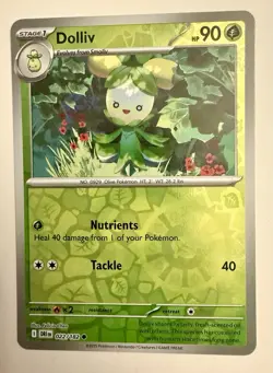 Dolliv Reverse Holo - Destined Rivals #022/182 - Common - Pokemon NM - Image 1