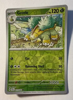 Grotle Reverse Holofoil Common SV05: Temporal Forces TEF Grass 011/162 Pokemon C - Image 1