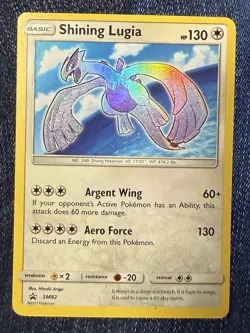 Pokemon TCG Shining Lugia SM82 Holo Rare 2017 Shining Legends Promo - Image 1