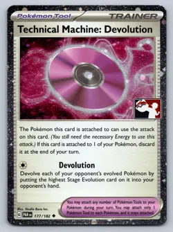 Technical Machine: Devolution 177/182 Holo Prize Pack Series Cosmo Pokemon NM - Image 1