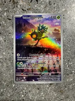 Pokemon TCG Teal Mask Ogerpon SVP123 Black Star Promo Illustration Rare NM-M - Image 1