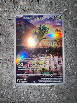 Pokemon TCG Teal Mask Ogerpon SVP123 Black Star Promo Illustration Rare NM-M - Image 3