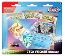 Pokemon TCG SV 8.5 Prismatic Evolutions Tech Sticker Collection Lot of 3 Sealed - Image 2