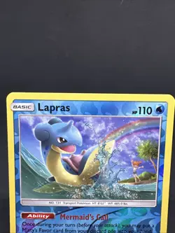 Pokemon TCG Lapras 36/236 Sun & Moon Unified Minds Reverse Holo Misty Trainer - Image 3