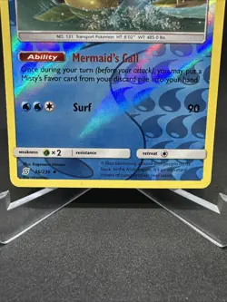 Pokemon TCG Lapras 36/236 Sun & Moon Unified Minds Reverse Holo Misty Trainer - Image 4