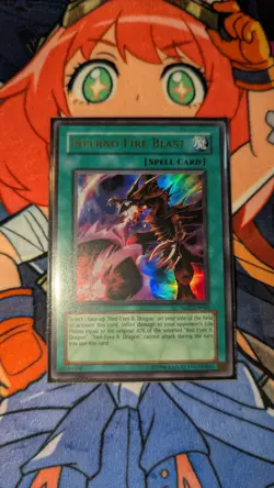 YuGiOh! | Inferno Fire Blast | SOD-EN042 Ultra Rare | 1st Ed. LP - Image 1