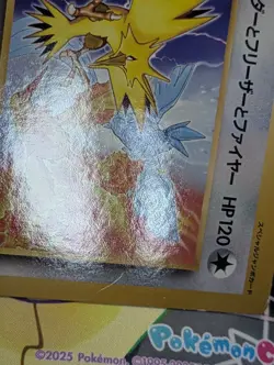 Pokemon Jumbo Card Zapdos Articuno Moltres Promo CoroCoro Japanese Vintage - Image 4