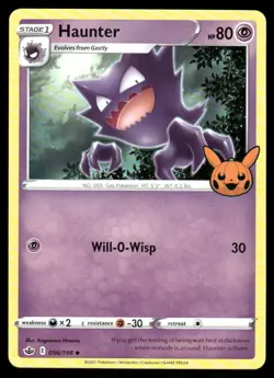 Pokemon Cards Haunter 056/198 Trick or Trade BOOster Promo NM - Image 1