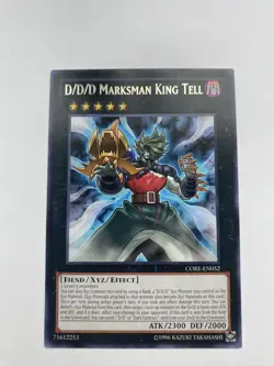 Yugioh D/D/D Marksman King Tell CORE-EN052 Rare UNL Edition NM - Image 1