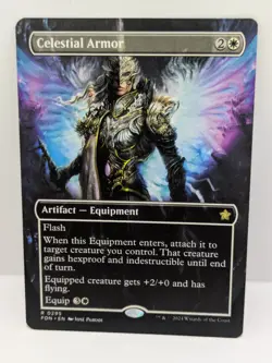 Celestial Armor - Foundations - Artifact - Rare - Borderless - FDN 295 - - Image 1
