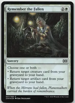 Remember the Fallen FOIL Common Double Masters LP MTG - Image 1
