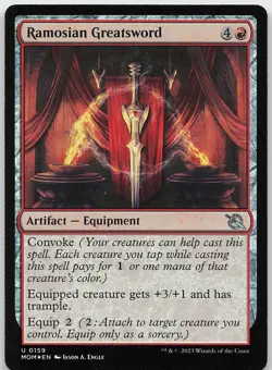 Ramosian Greatsword FOIL Uncommon March of the Machine LP MTG - Image 1