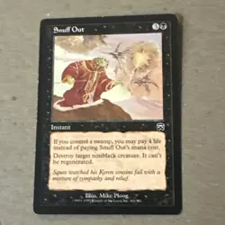 Snuff Out x1 Mercadian Masques LP Condition See Pics - Image 1