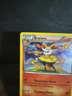 Pokemon TCG Braixen XY161 X and Y Black Star Promo Holo LP - Image 2
