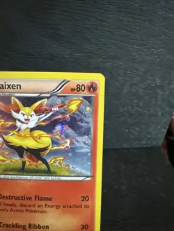 Pokemon TCG Braixen XY161 X and Y Black Star Promo Holo LP - Image 3