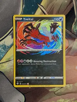 Yvetal 046/072 Amazing Rare Holo Shining Fates NM- Pokemon TCG - Image 1