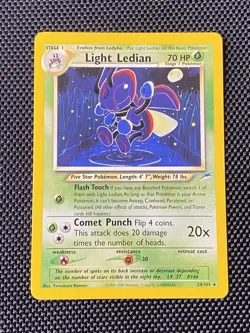 Pokemon Card - Light Ledian Neo Destiny 24/105 Rare LP/NM - Image 1