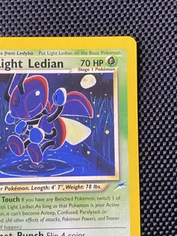 Pokemon Card - Light Ledian Neo Destiny 24/105 Rare LP/NM - Image 3