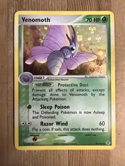 Pokemon TCG Venomoth EX FireRed & LeafGreen 49/112 Reverse Holo Uncommon NM - Image 1