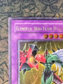 Elemental HERO Flame Wingman (UTR) TLM-EN035 GOLD STAMP 1st Ed. Slight error VLP - Image 5