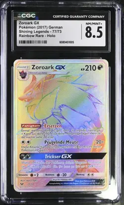 Pokemon TCG Zoroark GX 77/73 Deutsch Schimmernde Legenden CGC PSA 8.5 - Image 1