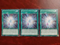 LVAL-EN060 Rank-Down-Magic Numeron Fall Silver Rare YUGIOH Card 1st Ed LP/MP x3 - Image 1