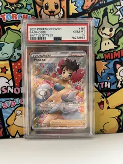 Pokemon Phoebe Full Art - Battle Styles - 161/163 - PSA 10 - Image 1