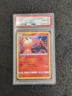 Charizard Holo #3/70 - 2018 Pokemon Sun & Moon Dragon Majesty - Gem MINT PSA 10 - Image 1