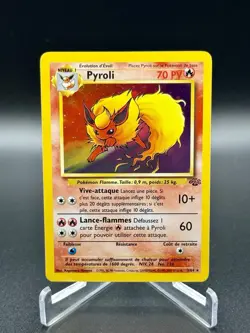 Pokemon TCG Flareon Pyroli Jungle 3/64 Holo Rare Unlimited French Near Mint - Image 1