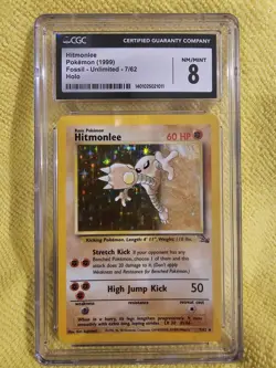 Pokemon Fossil Hitmonlee 7/62 CGC 8 - Image 1