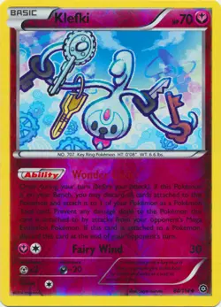 Pokemon - Klefki - 80/114 - Uncommon - Reverse Holo - XY - Steam Siege - NM - Image 1