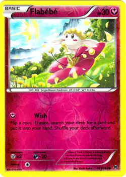 Pokemon - Flabebe - 101/162 - Common - Reverse Holo - XY - BREAKthrough - NM - Image 1