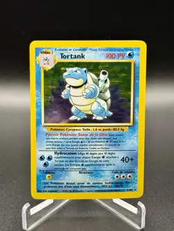 Pokemon TCG FRENCH Blastoise Tortank 2/102 Base Set Unlimited Holo Rare MP/LP - Image 1
