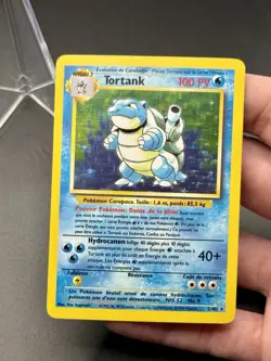 Pokemon TCG FRENCH Blastoise Tortank 2/102 Base Set Unlimited Holo Rare MP/LP - Image 2