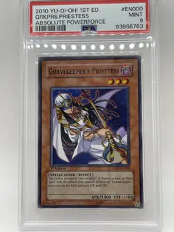 Gravekeeper's Priestess 2010 PSA 9 MINT 1st Edition Super Rare ABPF-EN000 Yugioh - Image 1