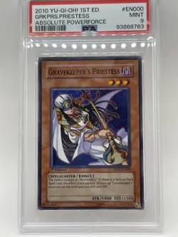 Gravekeeper's Priestess 2010 PSA 9 MINT 1st Edition Super Rare ABPF-EN000 Yugioh - Image 2