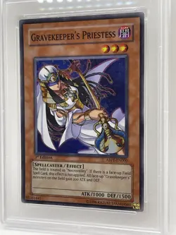 Gravekeeper's Priestess 2010 PSA 9 MINT 1st Edition Super Rare ABPF-EN000 Yugioh - Image 4