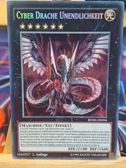 CYBER DRAGON INFINITY BOSH-EN094 Secret Rare 1st German NM YUGIOH - Image 1