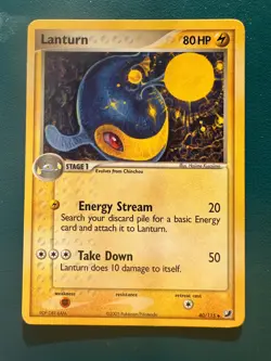 Lanturn Unseen Forces 40/115 Pokemon Card - Image 1