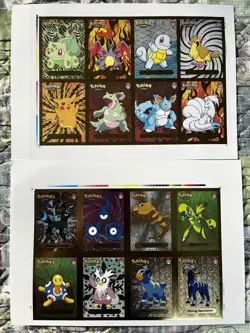 1997/2024 Infinity Pokemon 2 Card Set (Uncut Sheets) NM-MT Condition - Image 1
