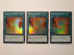 Yugioh | 3x | Dragon Ravine | MYFI | 1st Edition | Super Rare | Near Mint (NM) - Image 1