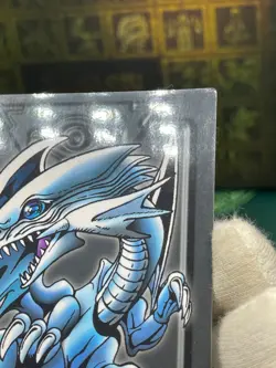 Yugioh Blue Eyes White Dragon BANDAI duel scene vintage card 90s 02 - Image 4