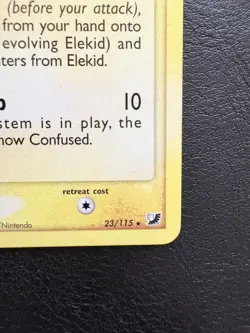 POKEMON Elekid 23/115 Unseen Forces Rare Card Yuka Morii LP - Image 3