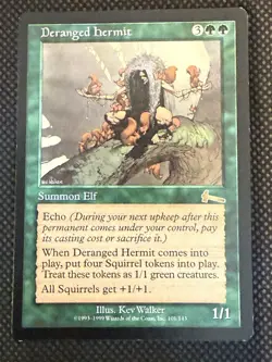 Deranged Hermit Urza's Legacy Magic the Gathering Rare Green MtG - Image 1
