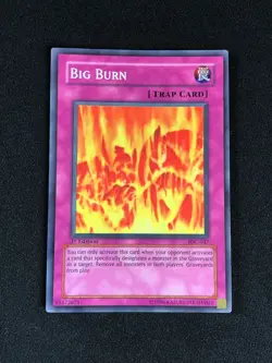 YUGIOH BIG BURN IOC-047 1ST SUPER PLAY/EDGEWARE - Image 1