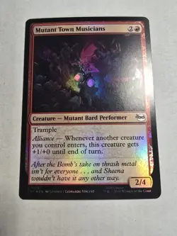 NM Foil Mutant Town Musicians, MTG, TMNT, Magic the Gathering, 97 - Image 1