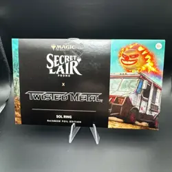 MTG Secret Lair x Playstation Twisted Metal Sol Ring Rainbow Foil - Sealed NEW - Image 1