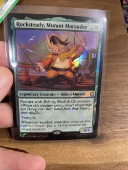 Rocksteady, Mutant Marauder - 33 - MTG: Teenage Mutant Ninja Turtles -Surge Foil - Image 2